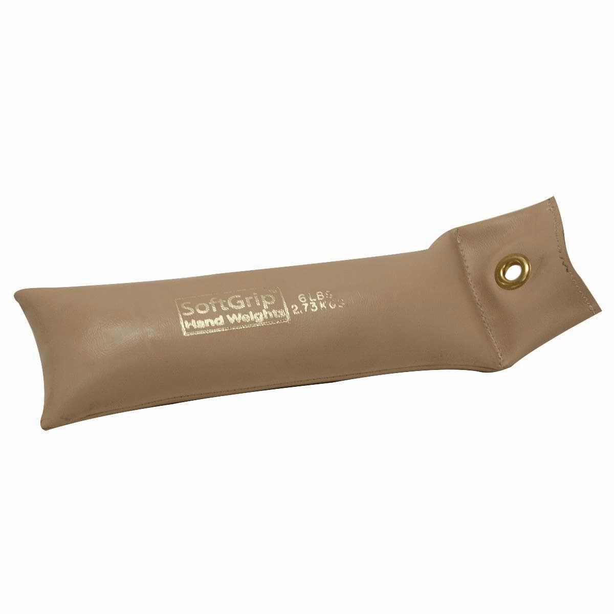 CanDo SoftGrip Hand Weights, 6 lbs Tan - Pair - Image 1