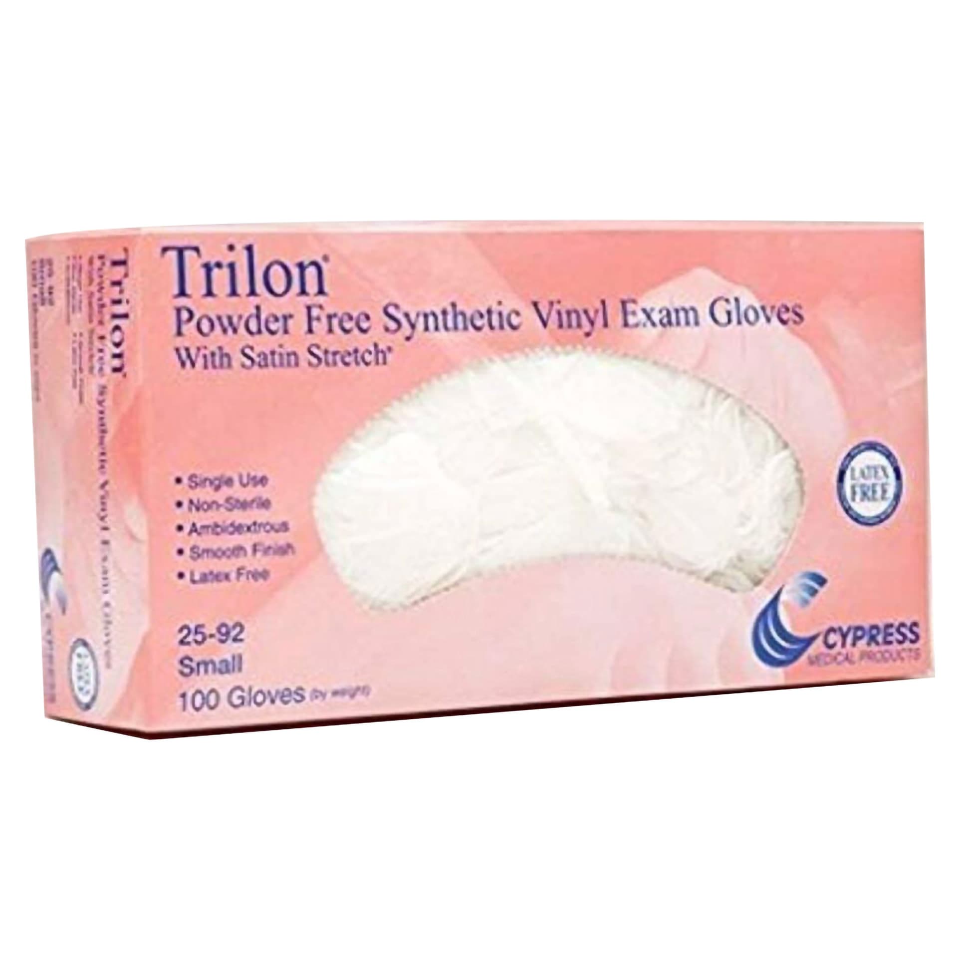 Trilon Powder Free Synthetic Vinyl Exam Gloves - Image 2