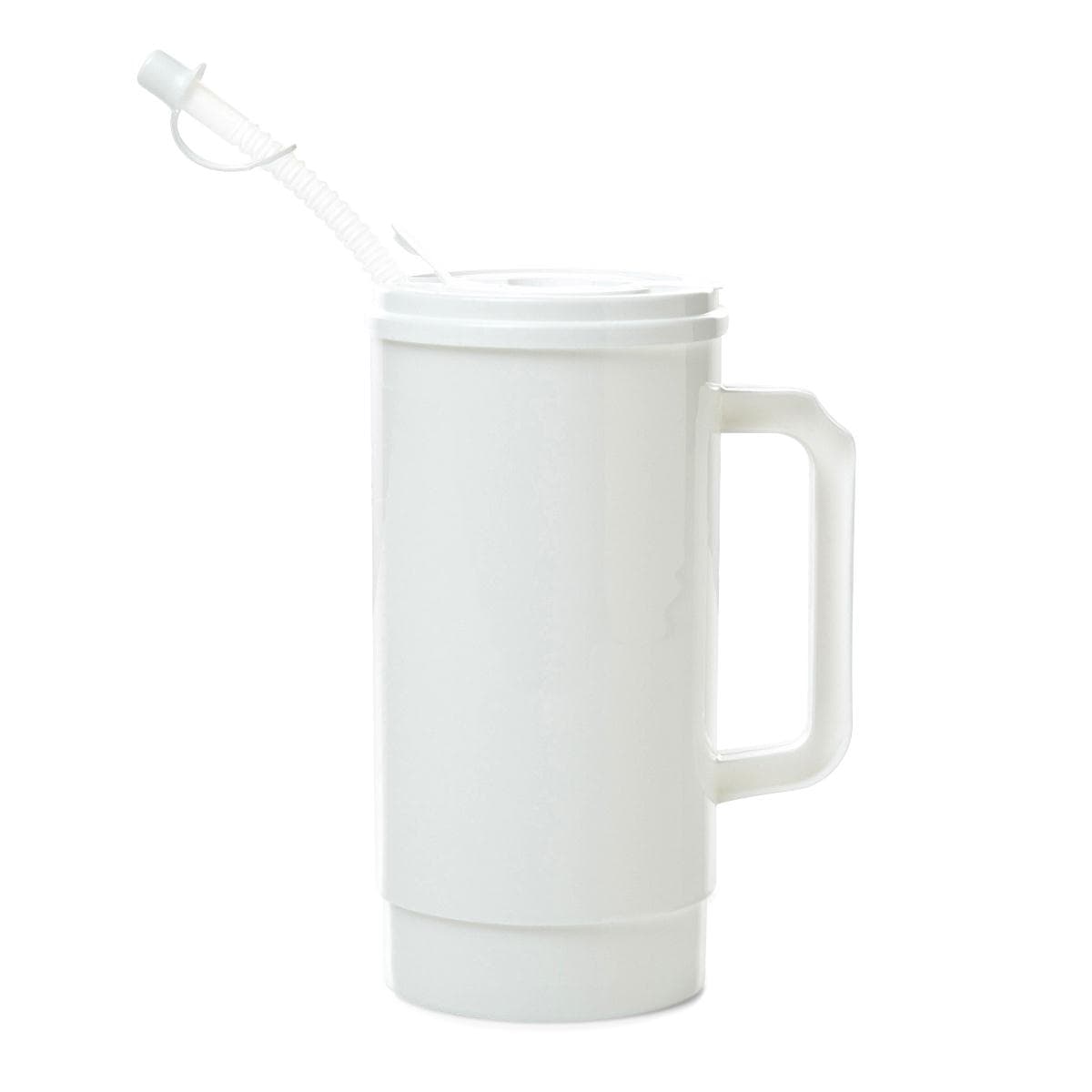 Medline Insulated Carafes, White, 32 oz - Case of 48 - Image 1