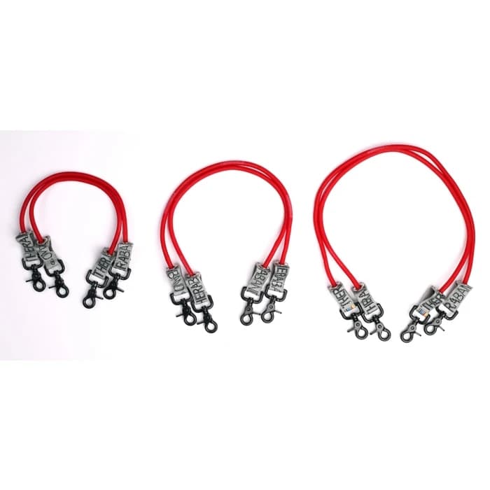 TheraBand 18 Inch Replacement Red Tubing with Clips - Pair - Image 1
