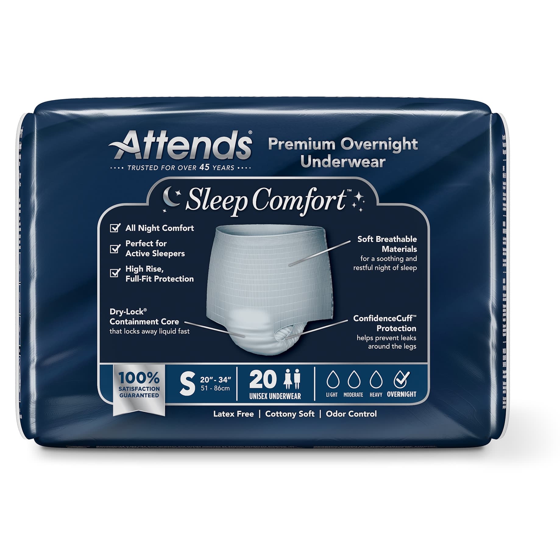 Attends Sleep Comfort Premium Overnight Underwear - Image 4