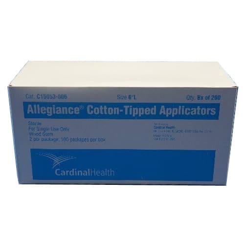 Cardinal Health 6 Inch Wood Shaft Cotton-Tip Applicator, Sterile - Case of 1000 - Image 1