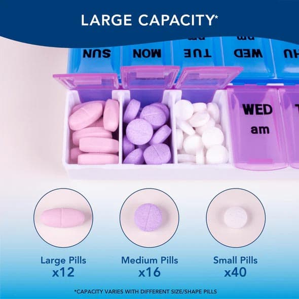 Apex Weekly Twice-A-Day Standard Pill Organizer - Image 2