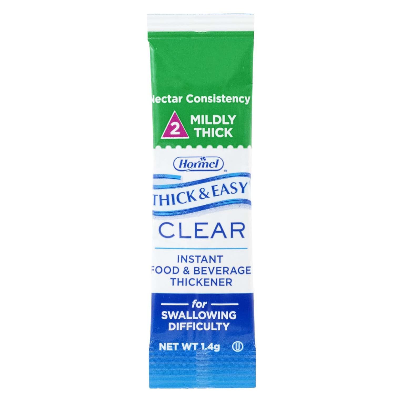 Thick and Easy Clear Food and Beverage Thickener, Unflavored, 1.4 Gram - Case of 100 - Image 1