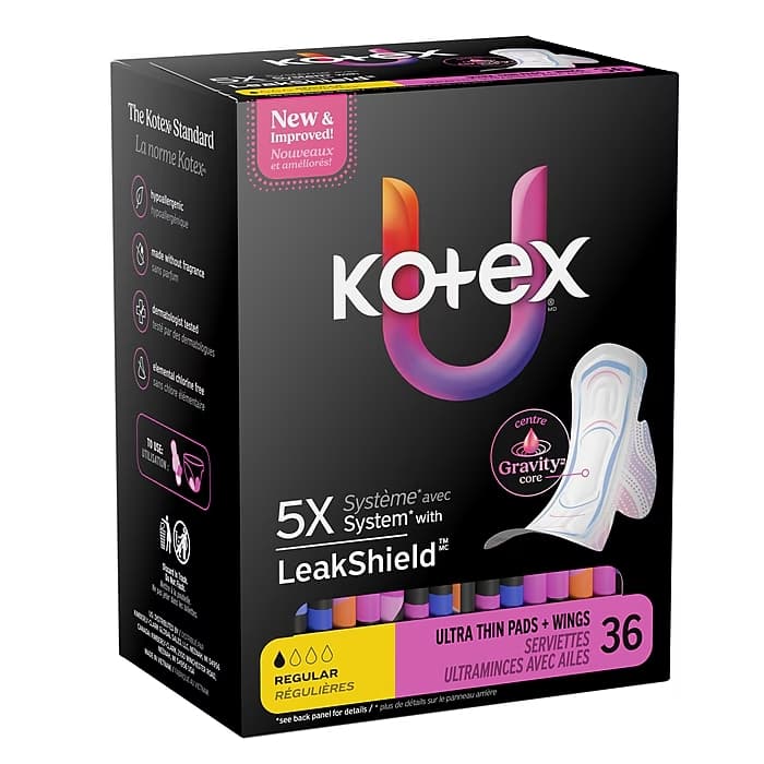 U By Kotex Clean & Secure Regular Ultra Thin Pads with Wings - Image 1