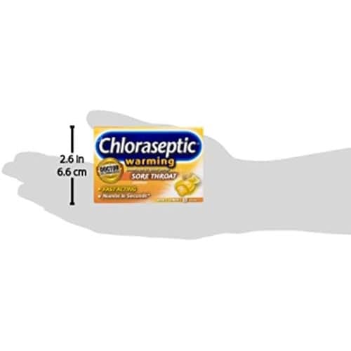 Chloraseptic Sore Throat Lozenges, Warming with Real Honey Honey Lemon - 18 Count - Image 6