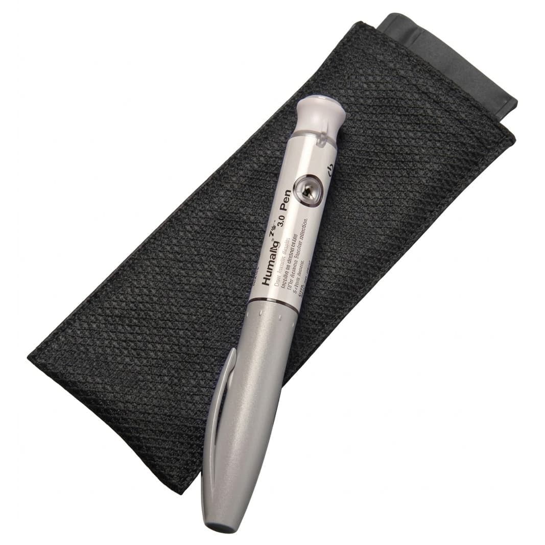 Poucho Single Pen Cooling Pouch For Insulin, Black