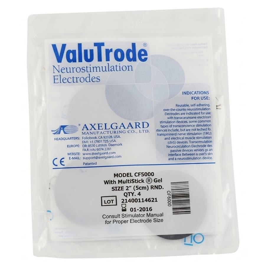 ValuTrode Neurostimulation Electrode, Reusable, 2 Inch - Case of 40 - Image 1
