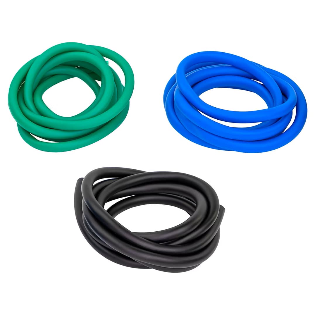 CanDo Low Powder Exercise Tubing Pep Pack, Moderate - Package of 3 - Image 1