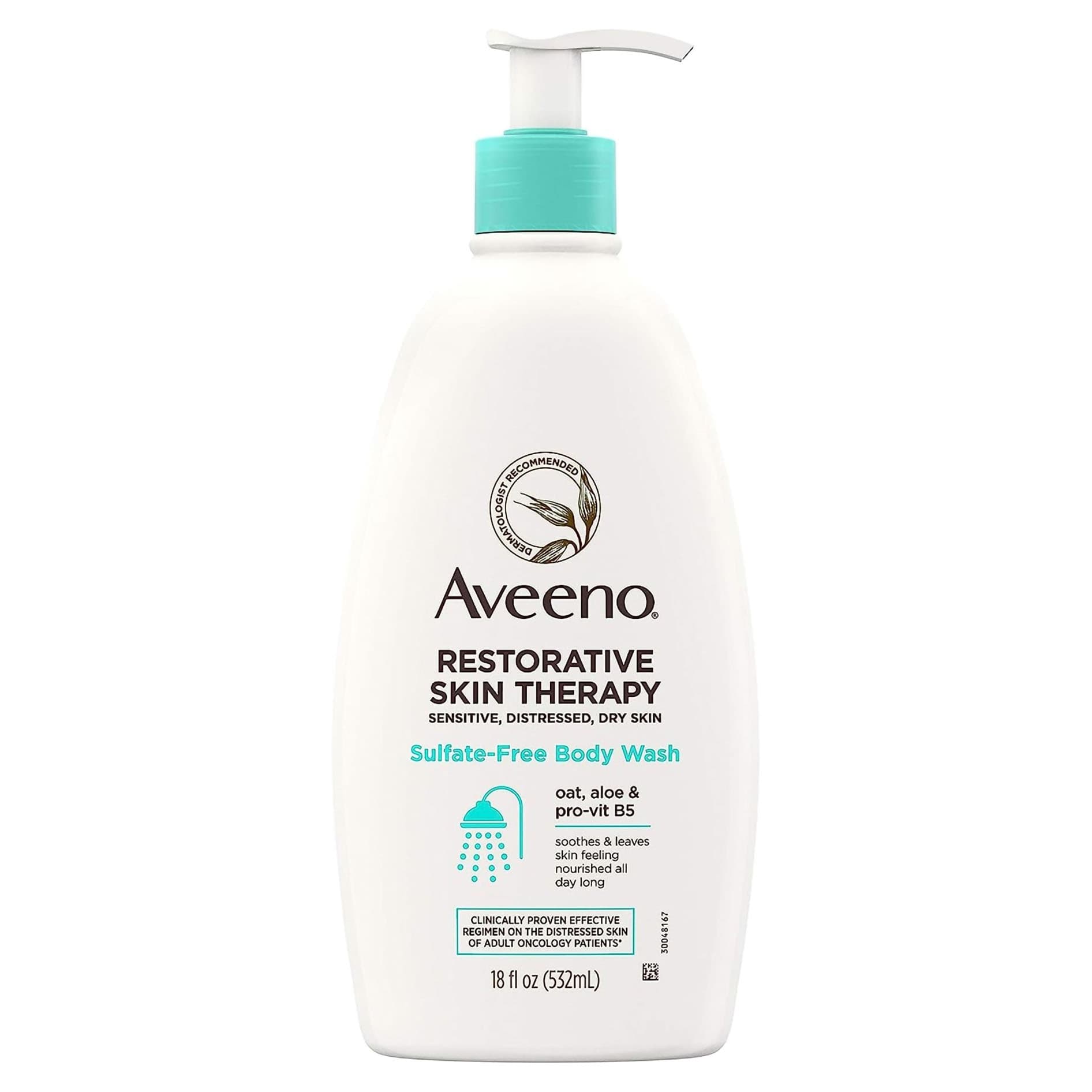 Aveeno Restorative Skin Therapy Body Wash, Unscented, 18 oz - Each - Image 1