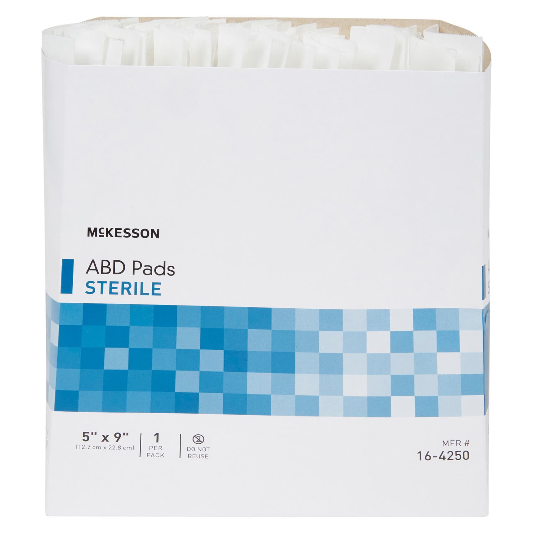 McKesson Nonwoven Abdominal Pad, 5 x 9 Inch - Image 1