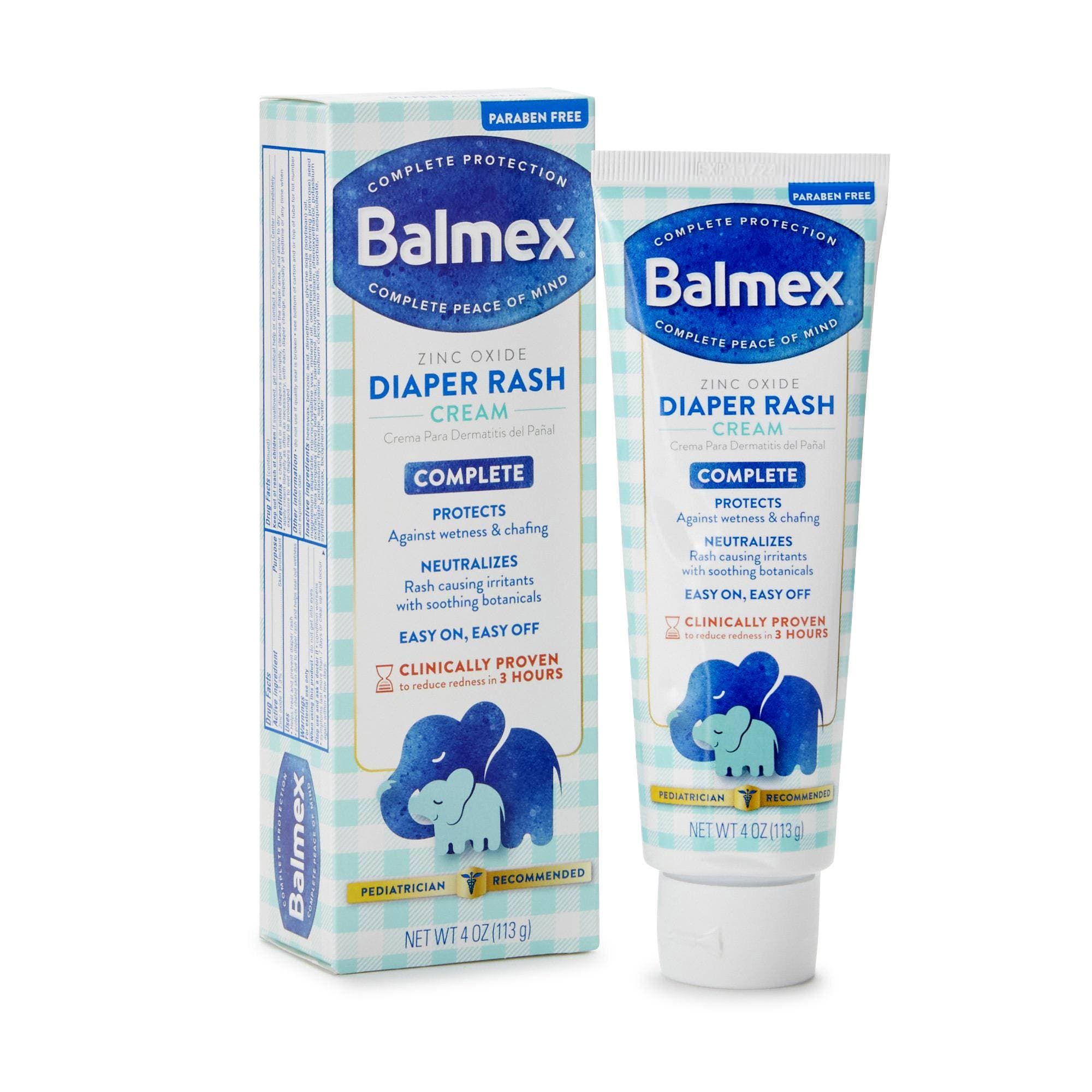 Balmex Zinc Oxide Diaper Rash Treatment Cream - Case of 24