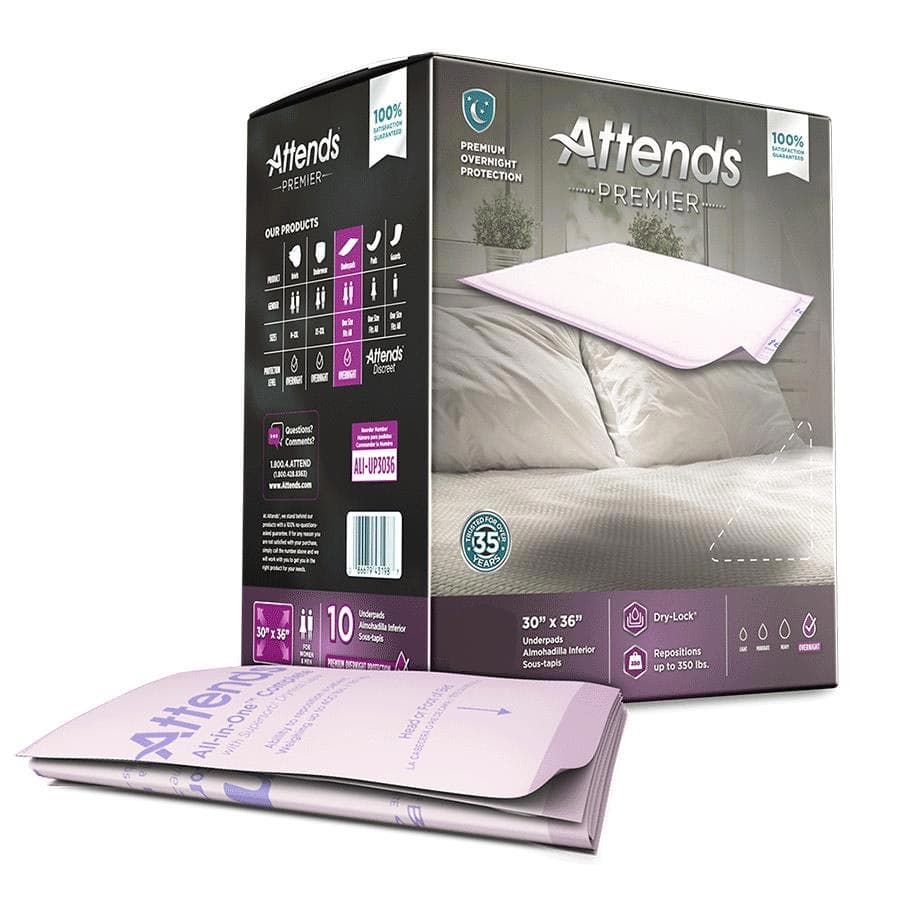 Attends Premier Underpads - Package of 10 - Image 1