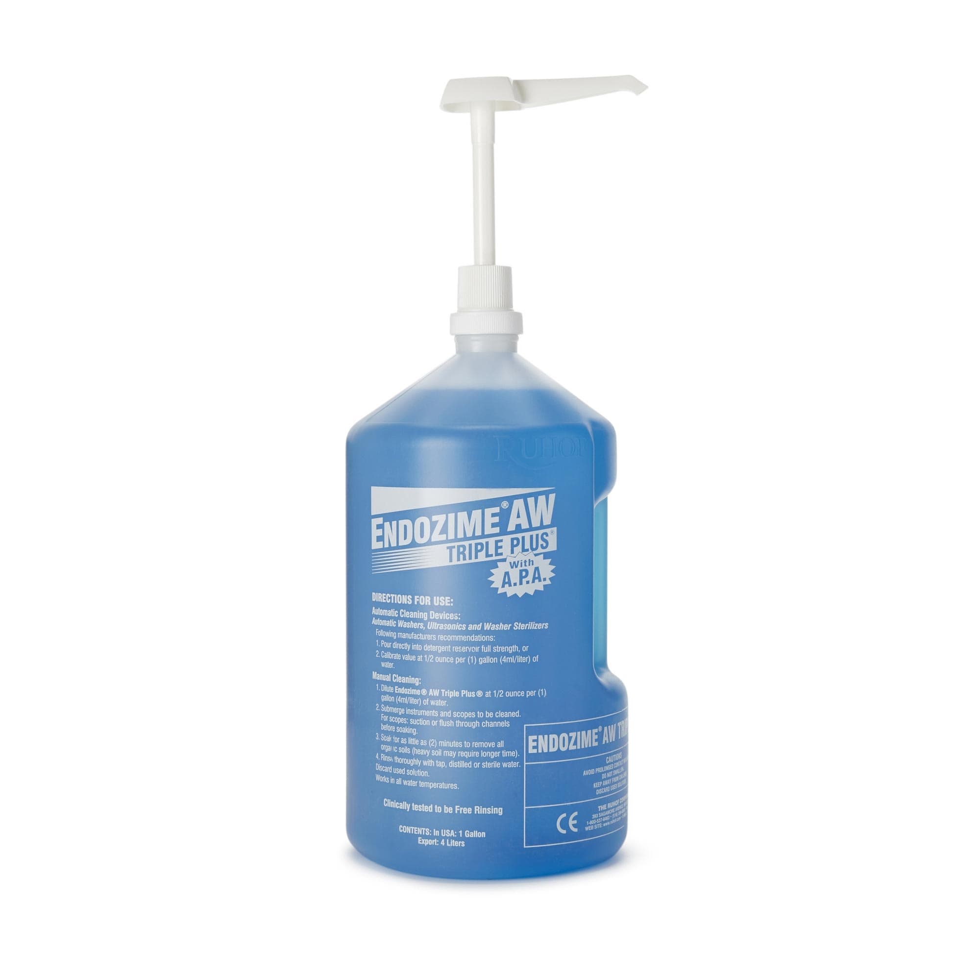 Endozime AW Triple Plus with APA Enzymatic Instrument Detergent, 1 Gallon - Case of 4 - Image 1
