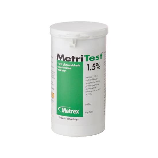 MetriTest 1.5% Glutaraldehyde Concentration Indicator Pad Single Use - Case of 120 - Image 1