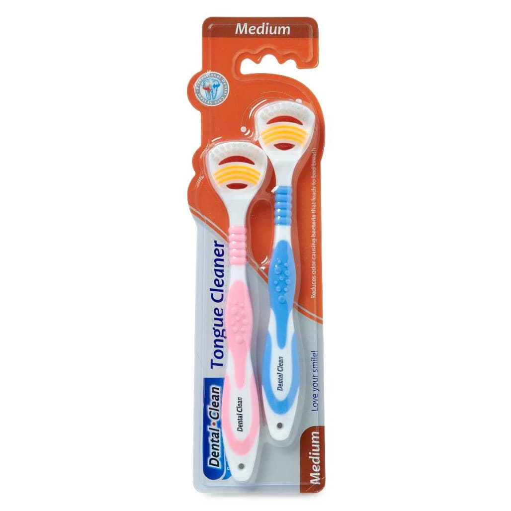 Medline Tongue Scrapers with Brush - 1 Package - Image 3