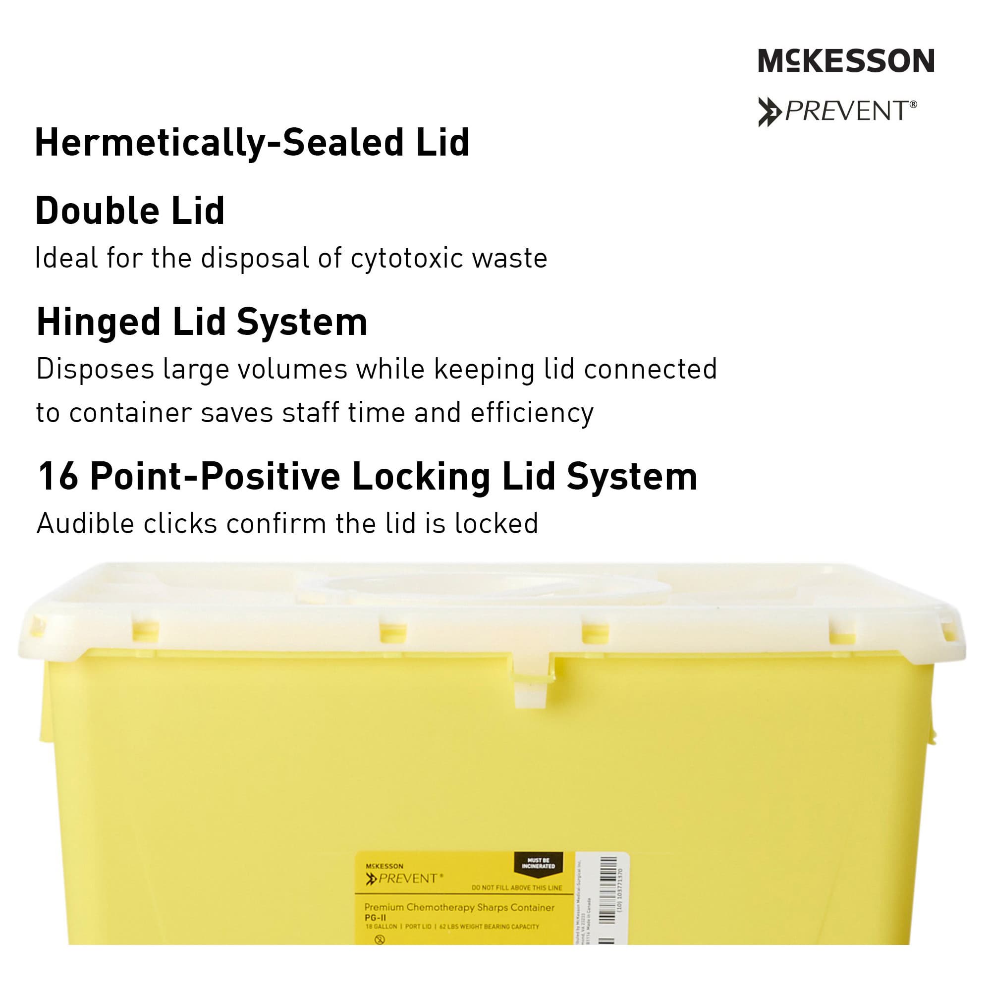 McKesson Prevent Chemotherapy Waste Container - Image 3