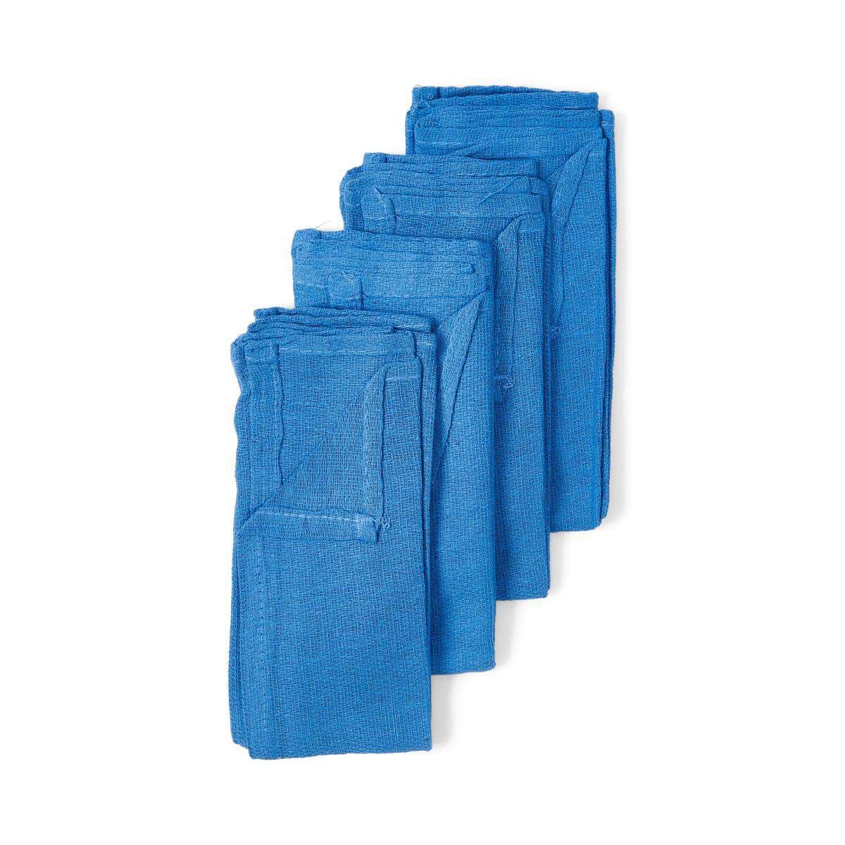 Medline Standard Sterile Disposable Or Towels, Blue - Package of 4 - Image 1