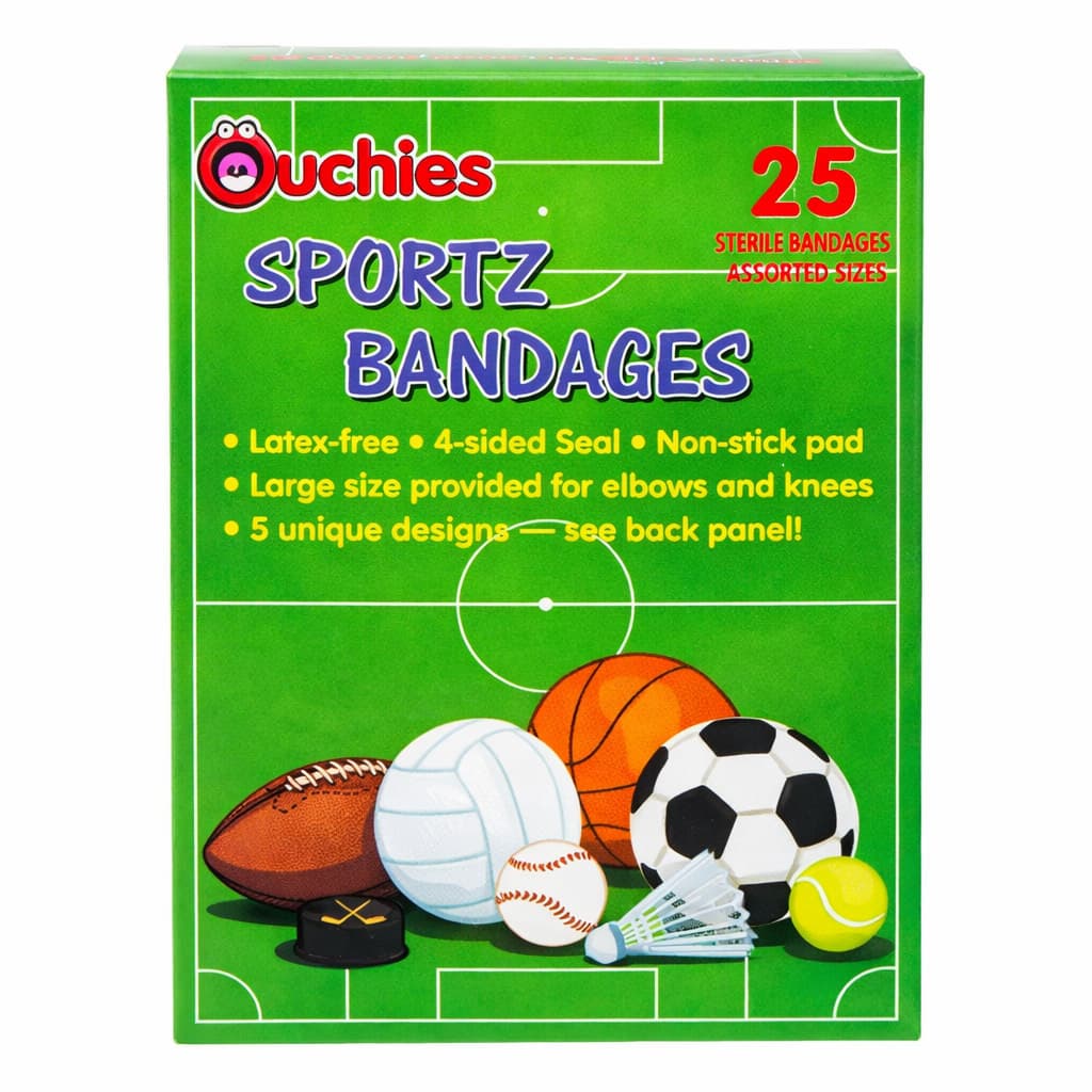 Ouchies Sportz Adhesive Bandages for Kids, 25 Count - Box of 25 - Image 2