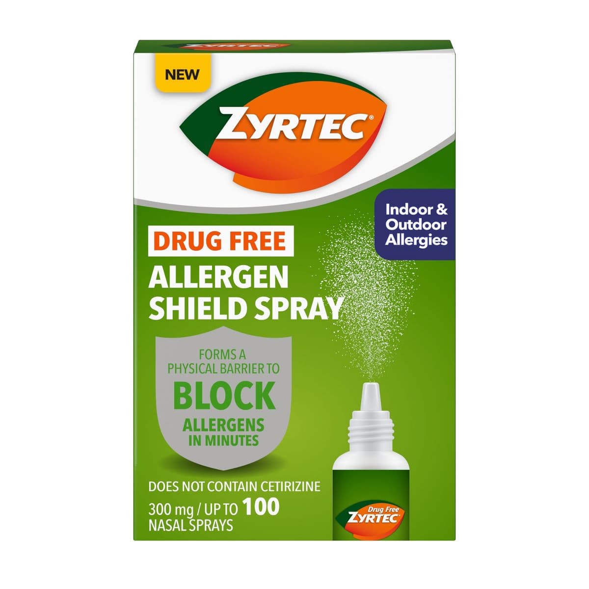 Zyrtec Allergen Shield Nasal Spray, 200 Sprays - Each - Image 1