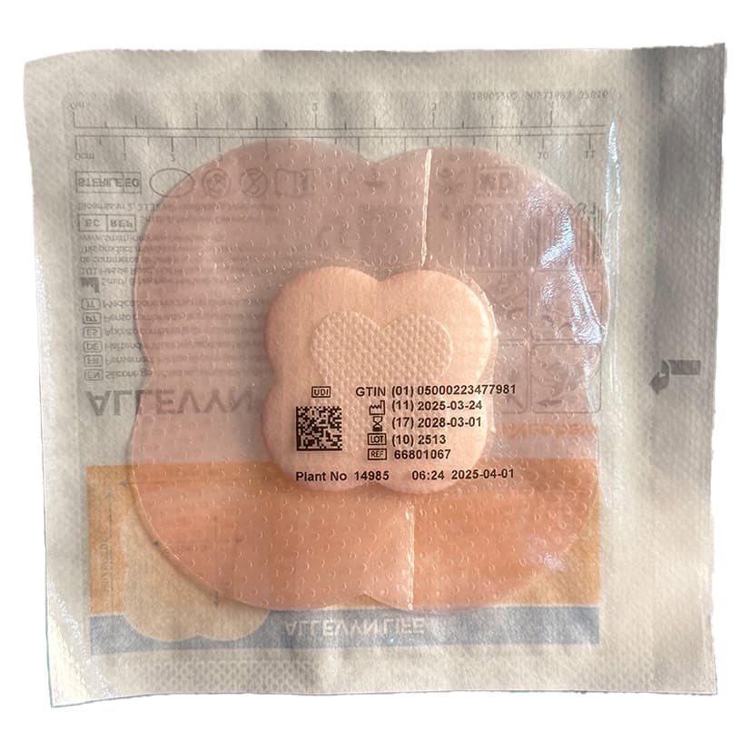 Allevyn Life Sterile Silicone Foam Dressing, 4" x 4" - Image 1