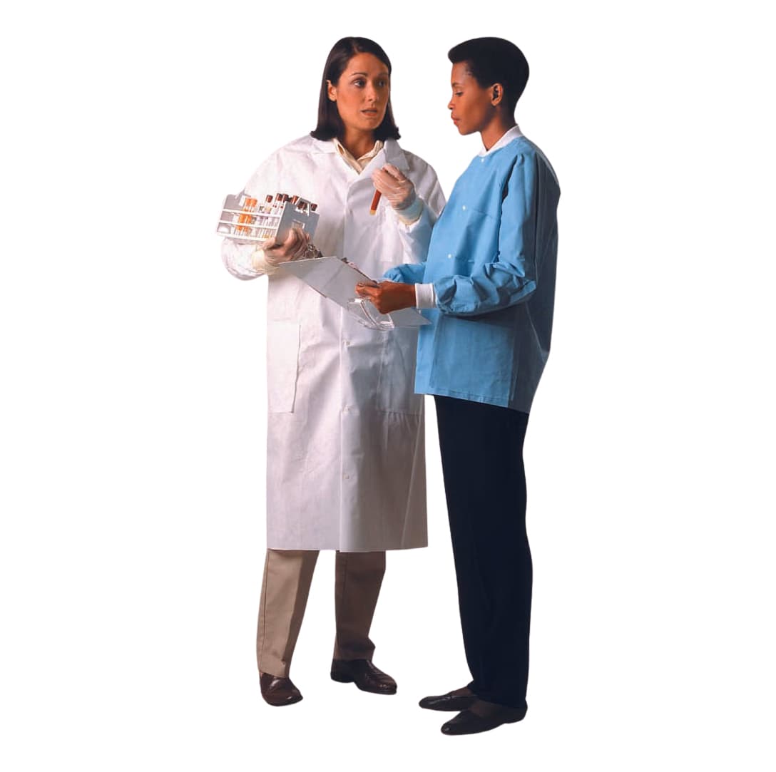 Halyard Inc Lab Coat, White - Image 1