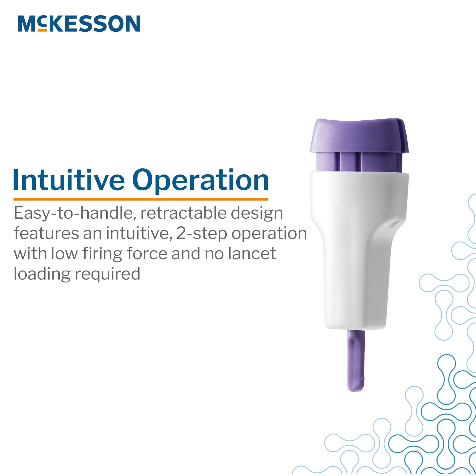 McKesson Brand Safety Lancet With Push Button Activation - Image 3