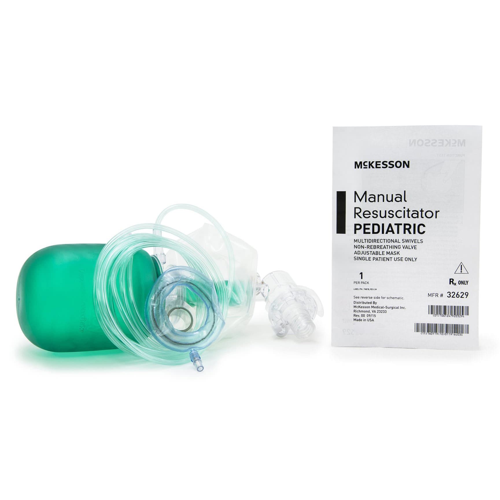 McKesson Resuscitator Mask Reservoir Bag Disposable Pediatric - Image 1