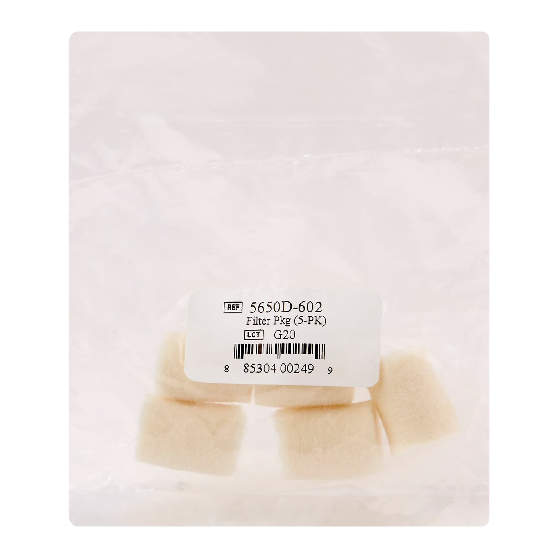 Devilbiss Pulmo-Aide Long-Life Air Inlet Filter - Package of 5 - Image 2