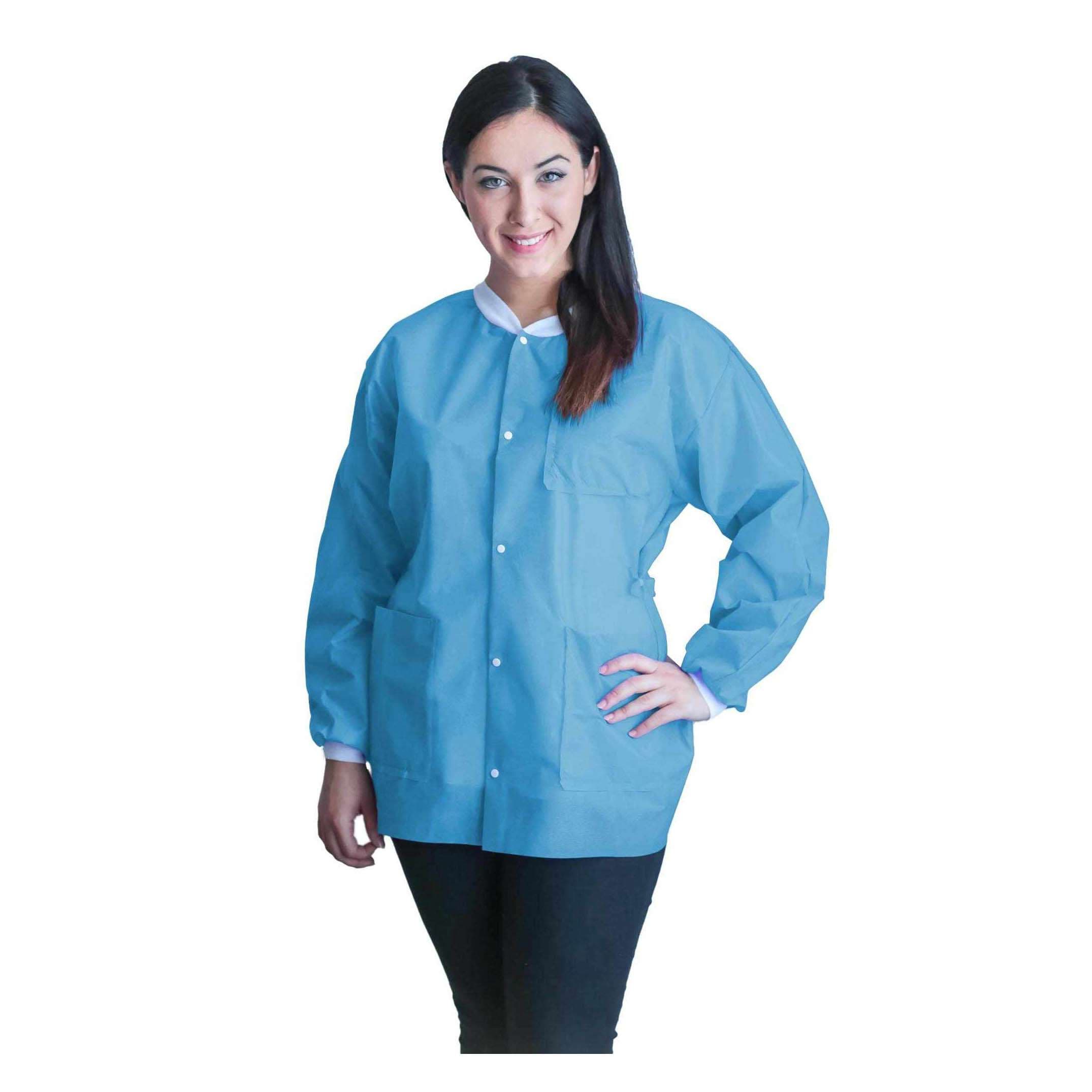 FitMe Lab Jacket, Extra Large, Turquoise - Bag of 10 - Image 1