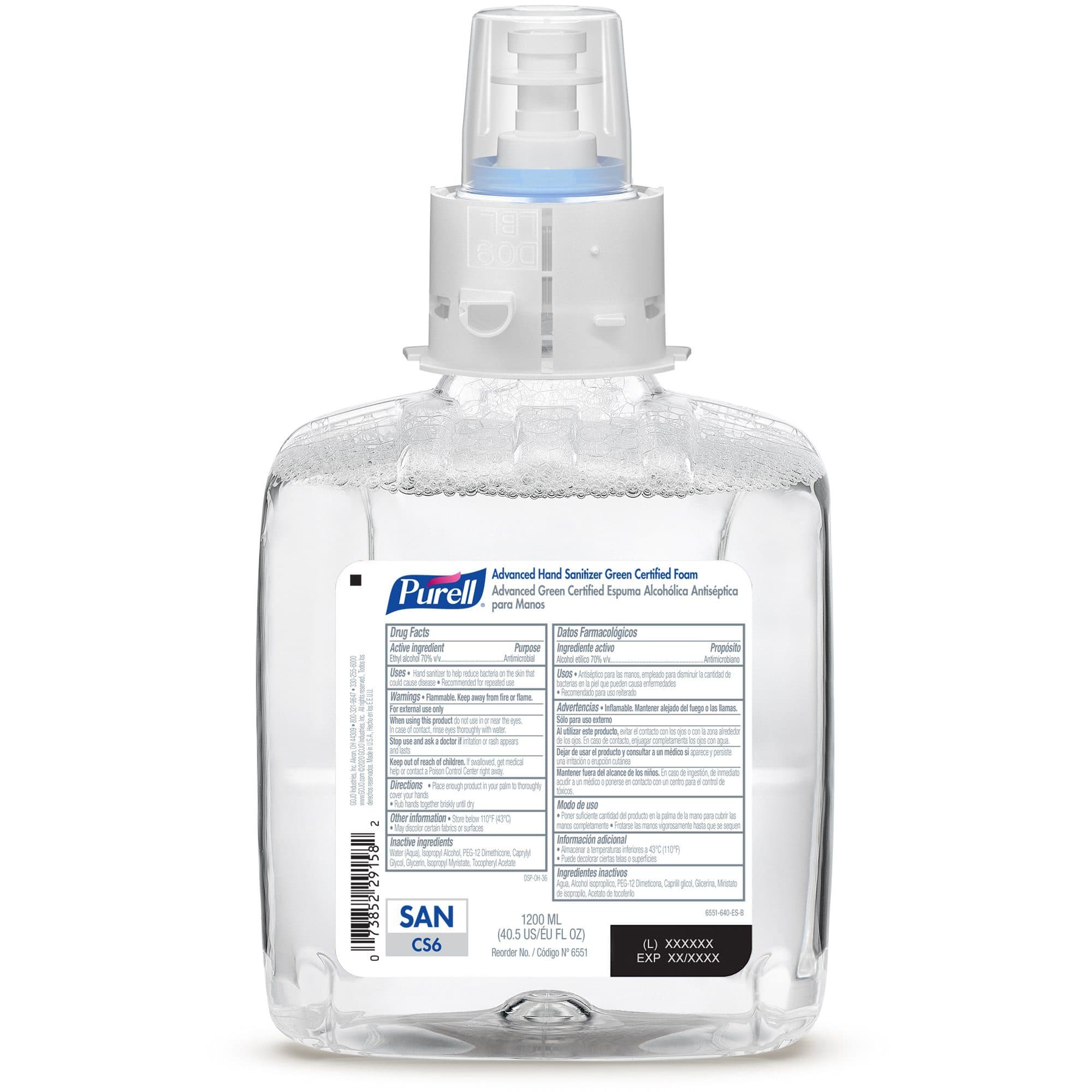 Purell Advanced Hand Sanitizer Foam Refill, 1200 mL - Case of 2 - Image 1