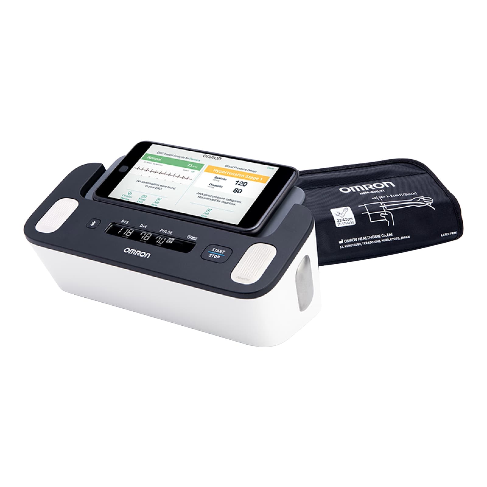 Omron Complete Wireless Upper Arm Blood Pressure Plus EKG Monitor - Image 1