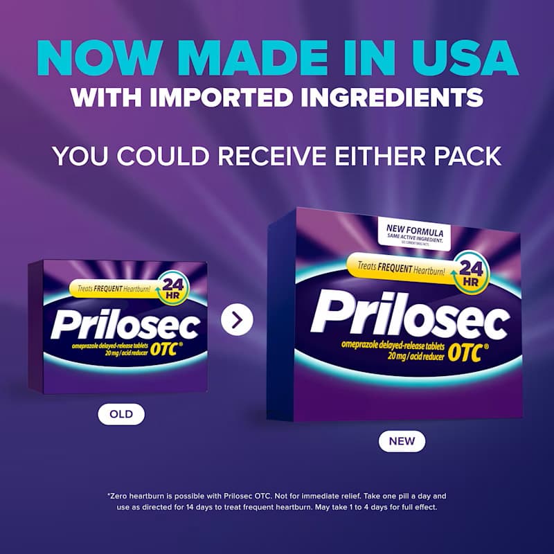 Prilosec OTC Omeprazole Delayed Release Tablets, 42 Count - Each - Image 2