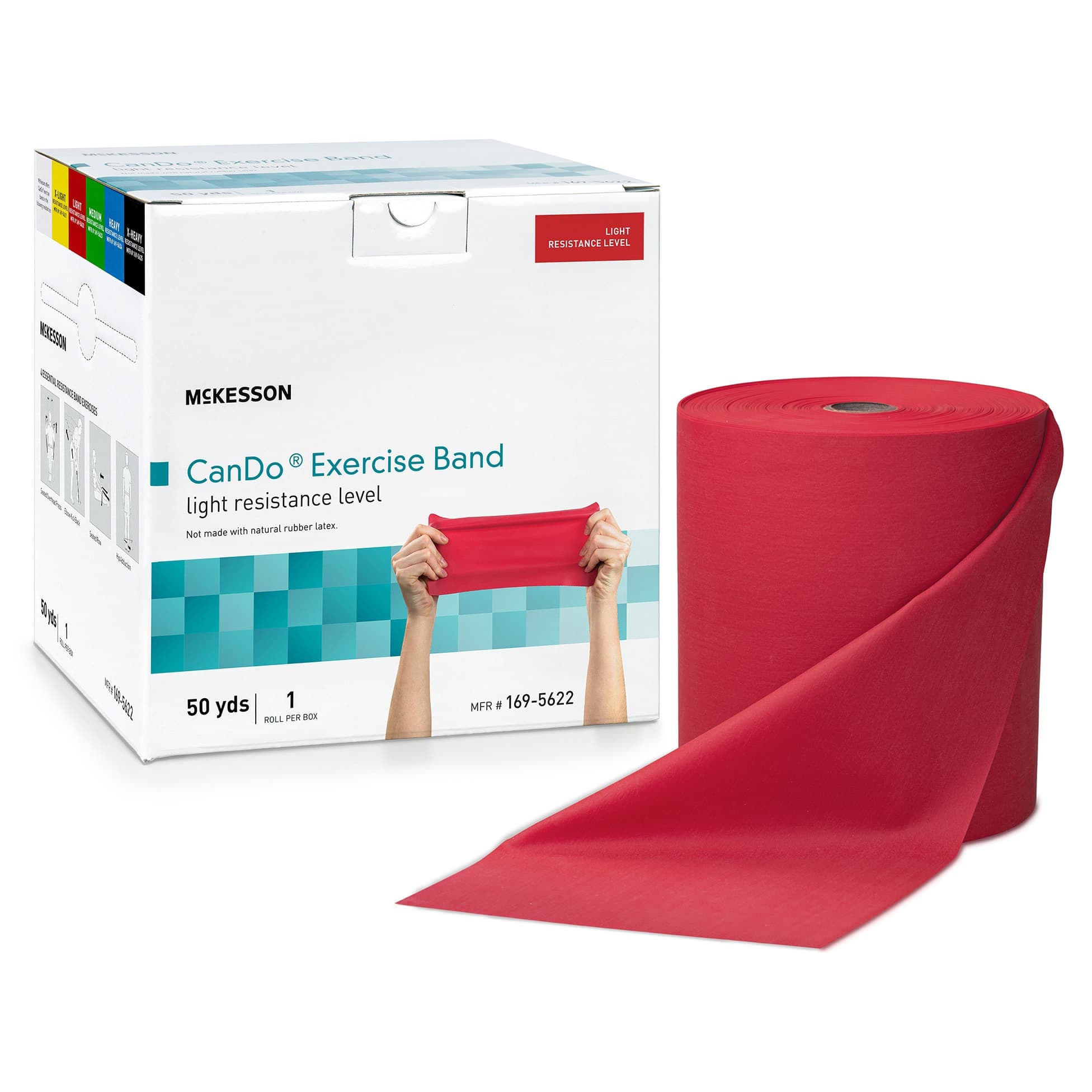 McKesson CanDo Red Light Resistance Exercise Band
