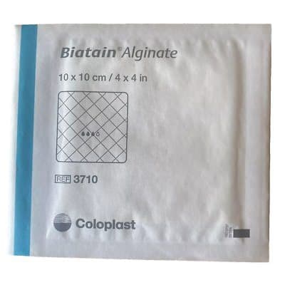 Biatain Soft Alginate Dressing, Sterile, 4" x 4" - Image 1