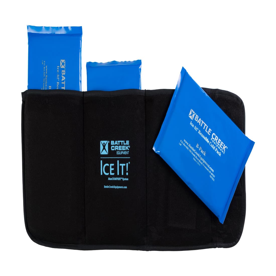 Battle Creek Ice It! ColdComfort Ice Pack Wrap with 3 Cold Packs, 9 x 20 Inch - Image 2