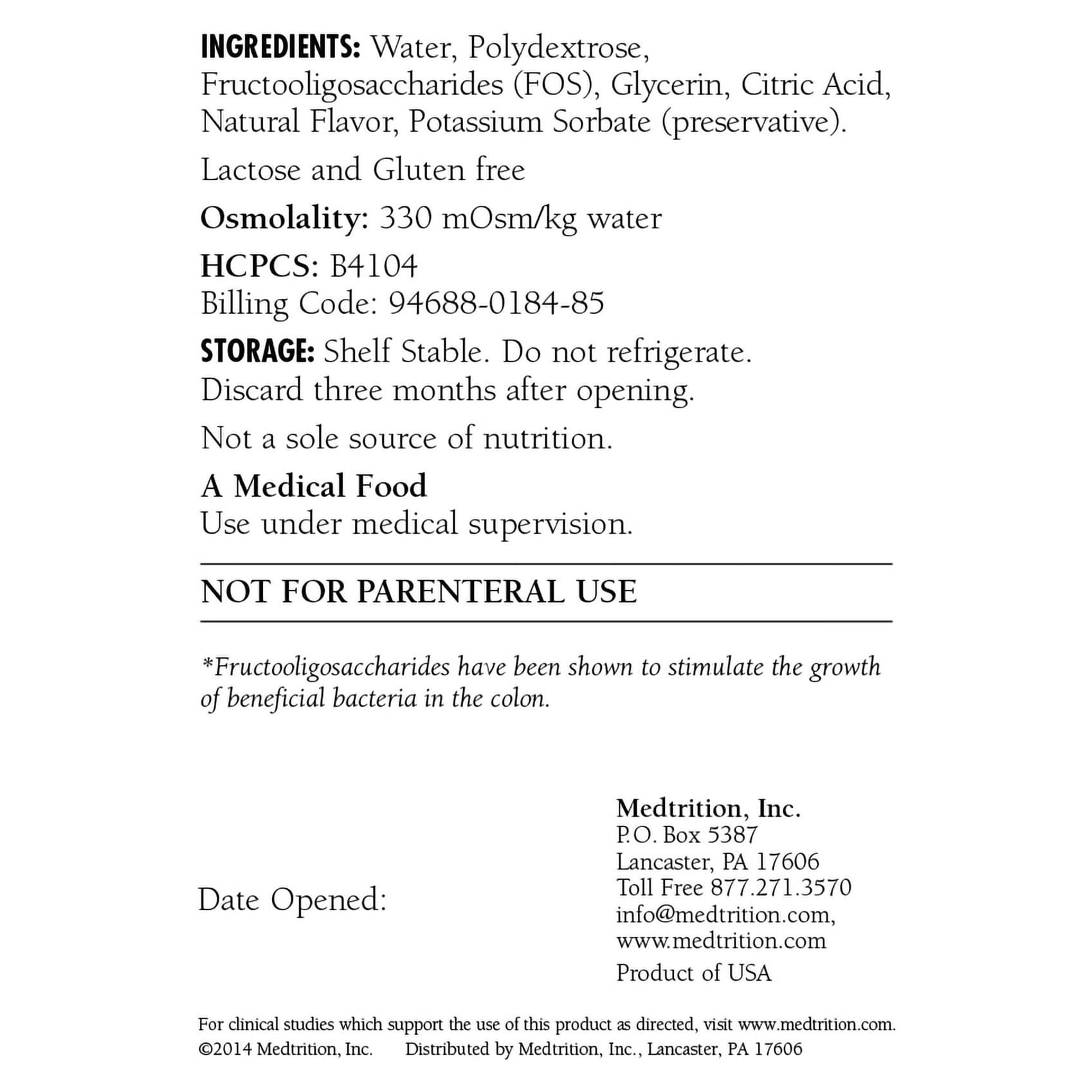 HyFiber Liquid Fiber with FOS Oral Supplement - Image 2