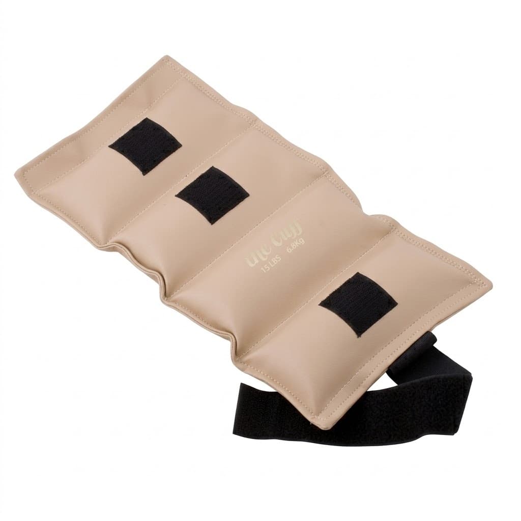 The Cuff Deluxe Ankle and Wrist Weight, Tan, 15 Lbs - Image 1