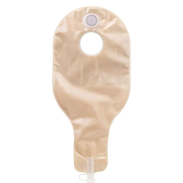 Natura High Output Drainable Pouch with Filter, 57mm Flange, Opaque - Box of 5 - Image 1