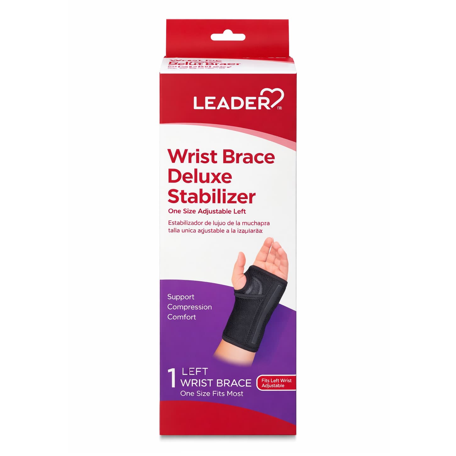 Leader Deluxe Stabilizer Wrist Brace One Size