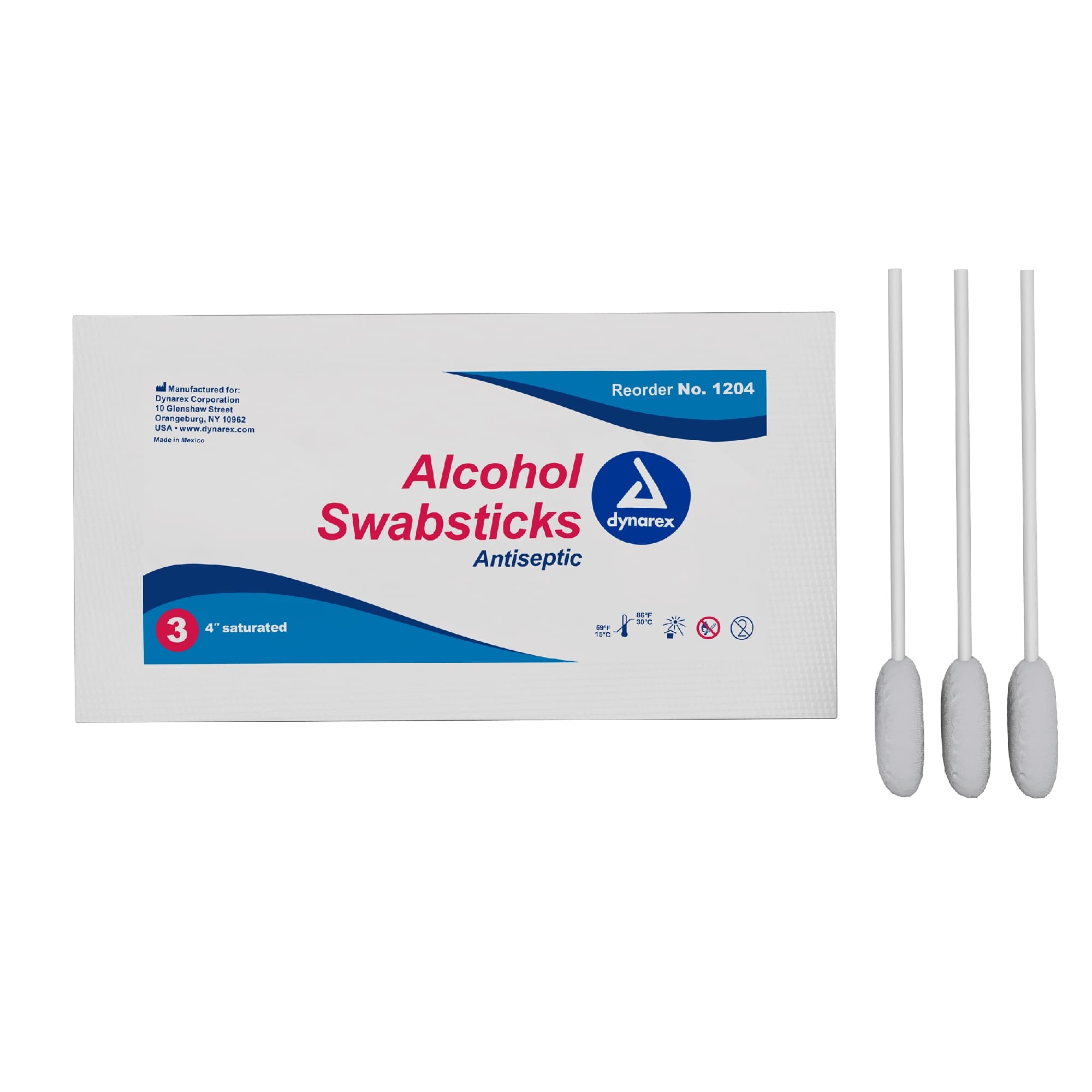 Dynarex Alcohol Swabstick, 3 Pack - Image 2