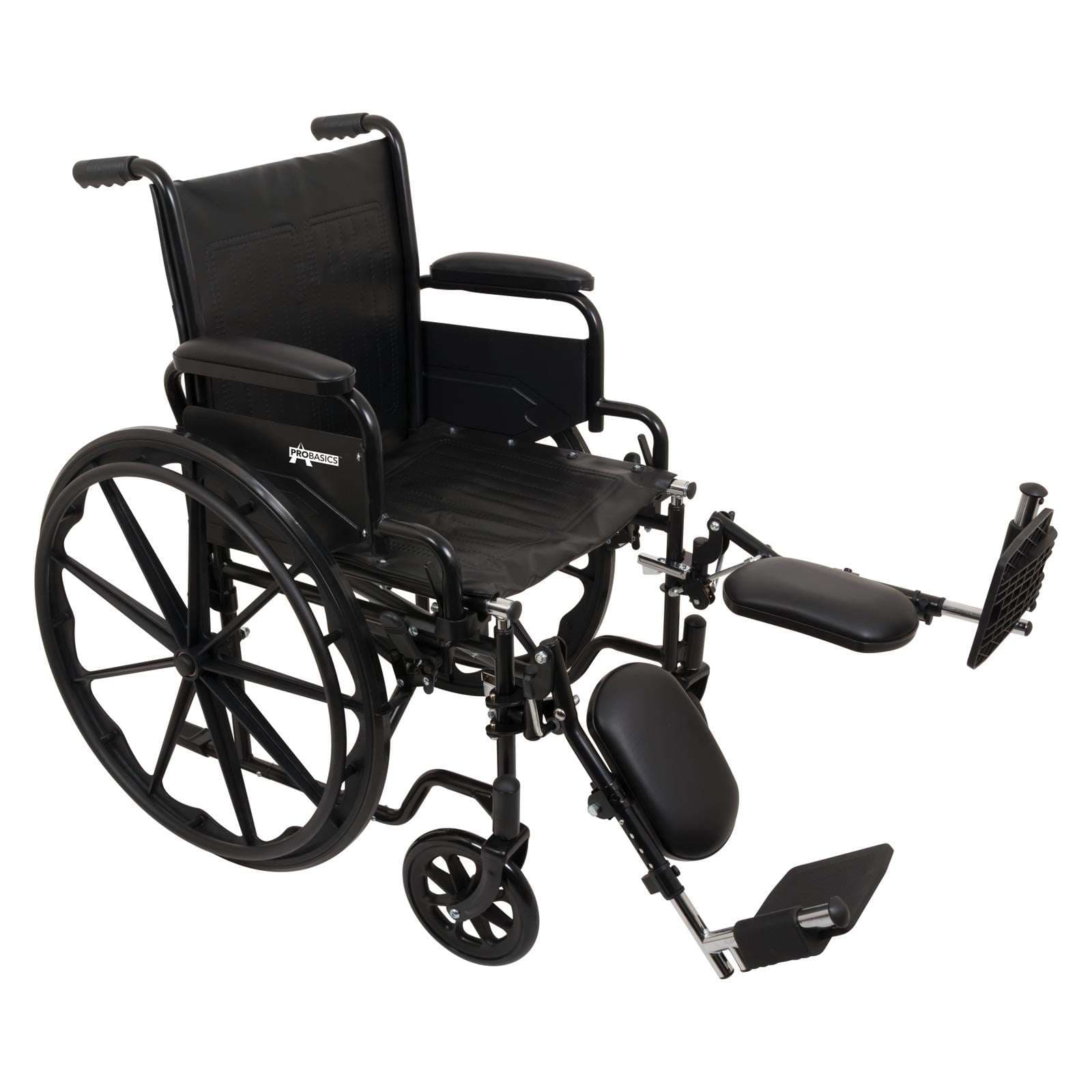 ProBasics K1 Lightweight Wheelchair with Elevating Legrests, 20" x 16" Seat - Image 1