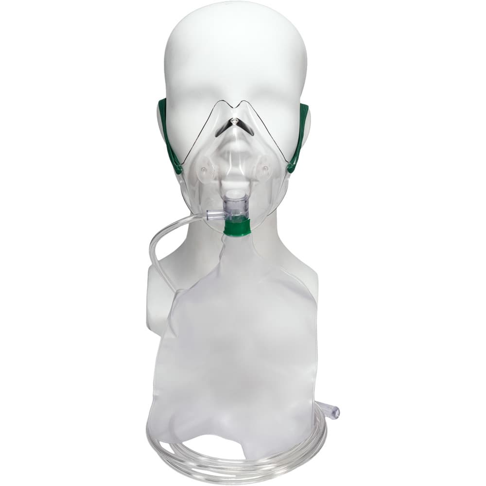 Salter Labs Adult High Concentration, Non-Rebreather Oxygen Mask without Safety Vent and 7 Ft Tubing - Image 1
