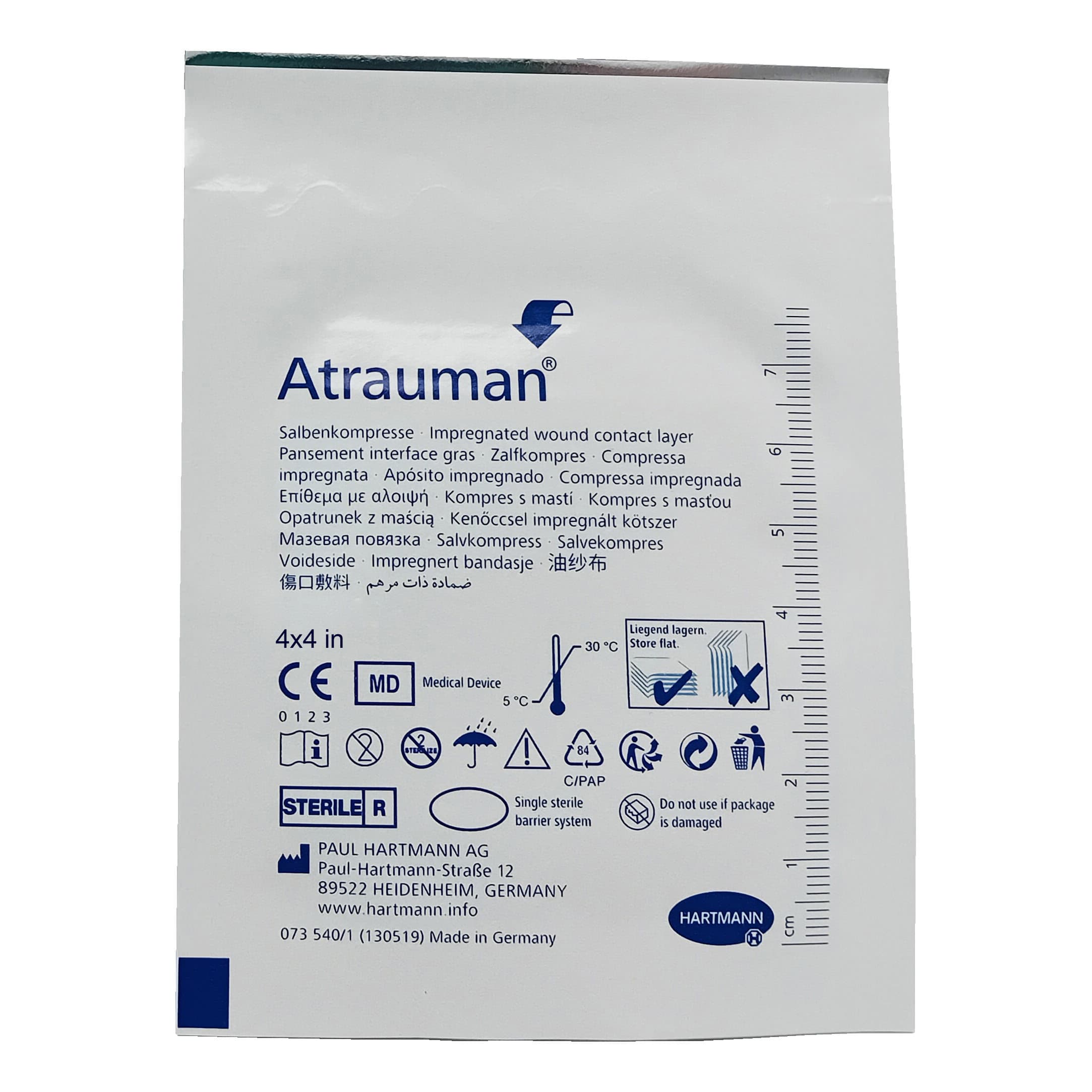 Atrauman Contact Layer Wound Dressing 4 X 4 Inch Sterile - Each - Image 1