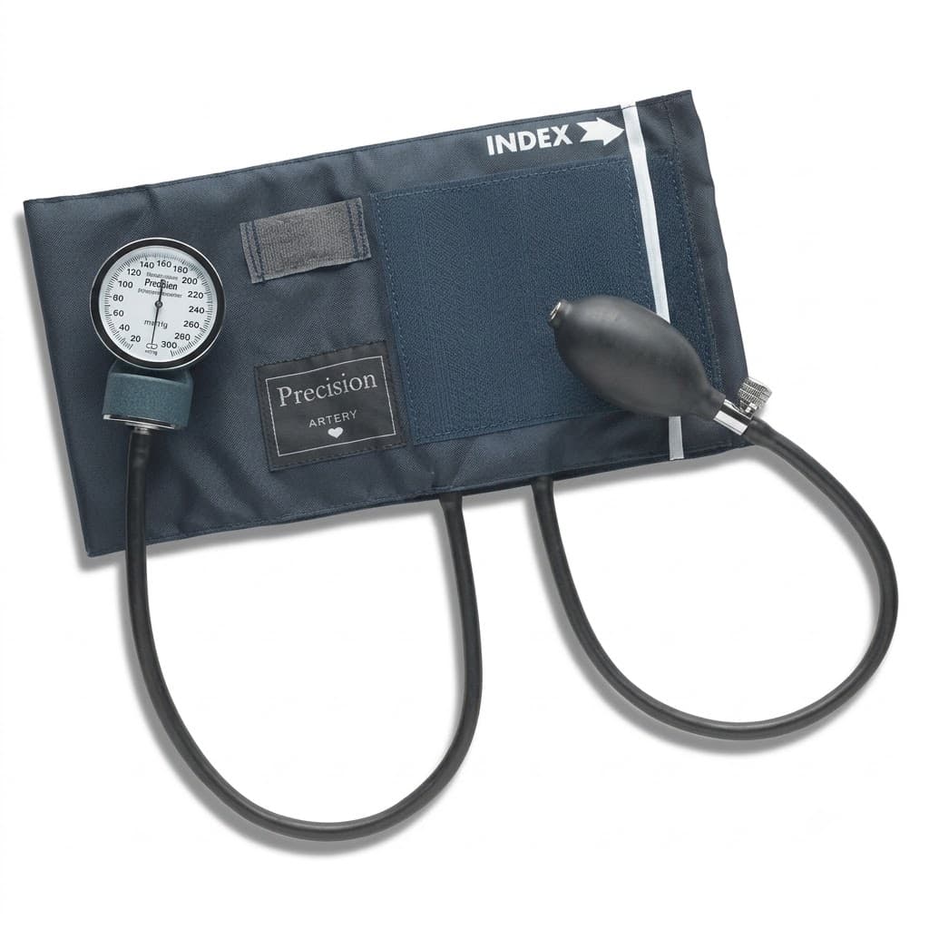 Mabis Precision Aneroid Sphygmomanometers with Blue Nylon Thigh Cuff - Image 1