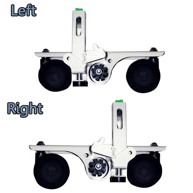 Invacare Left Foot-End Caster Bracket Assembly for CS7 Hospital Bed