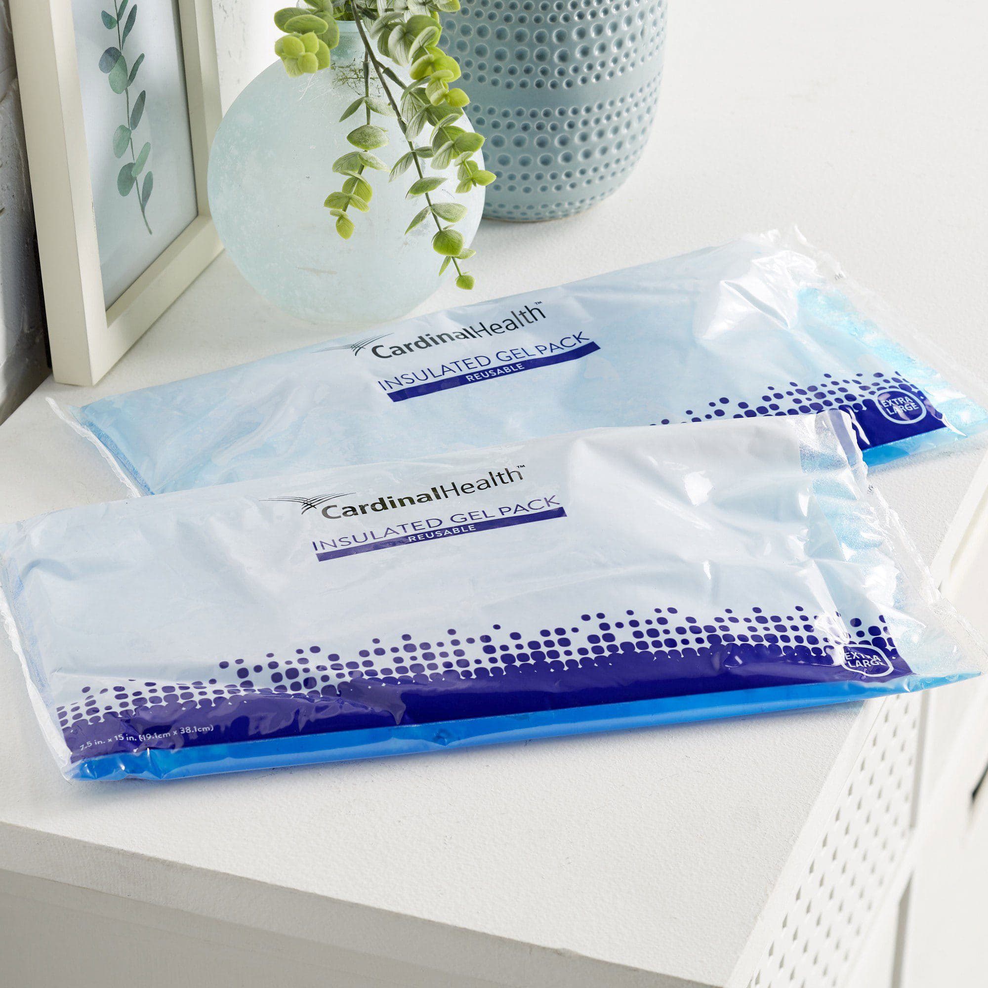Cardinal Health Insulated Reusable Hot and Cold Gel Packs, Extra Large, 7-1/2 x 15 Inch - Case of 6 - Image 1