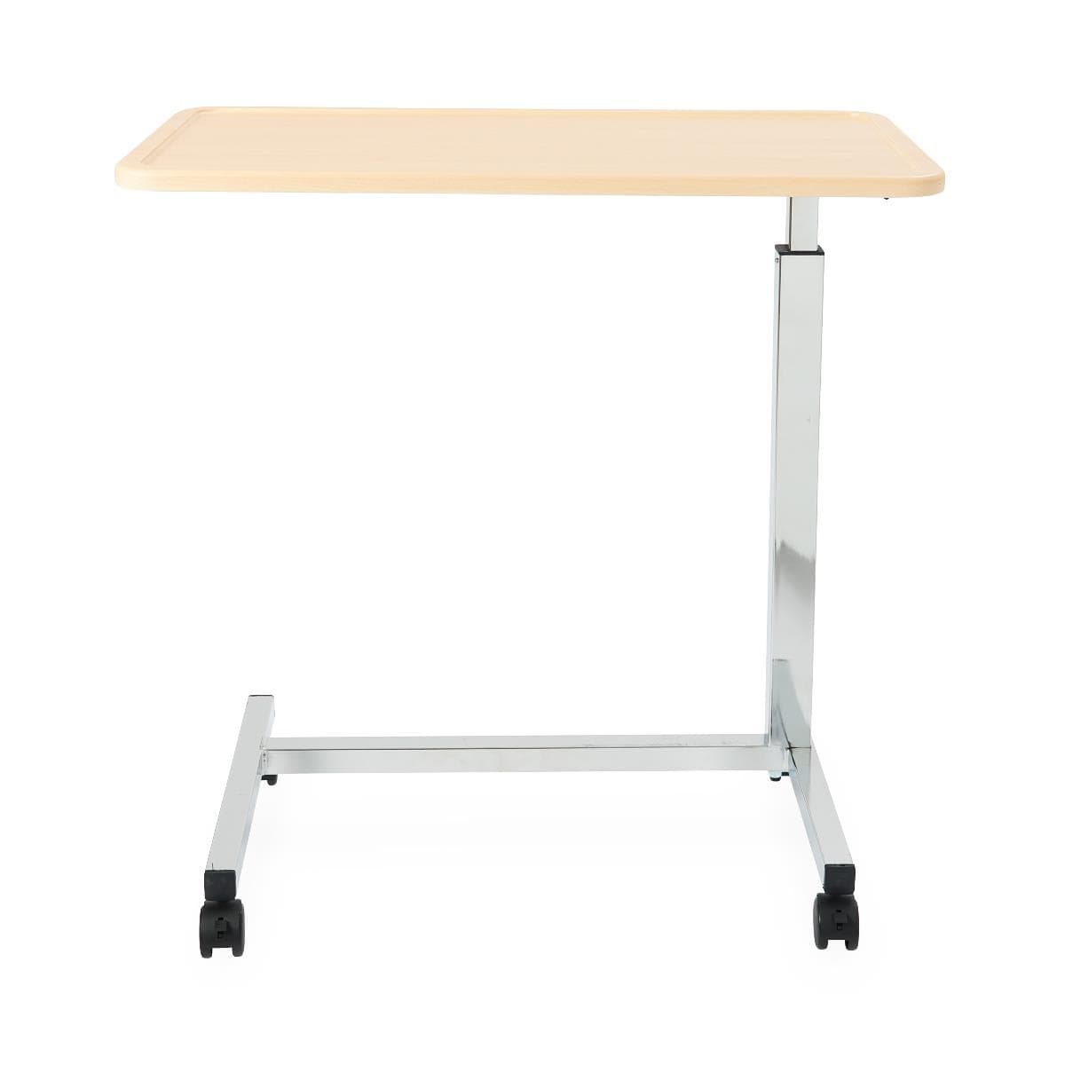 Medline At Home 150 Series Thermofoil Surface Overbed Table, Maple - Image 1