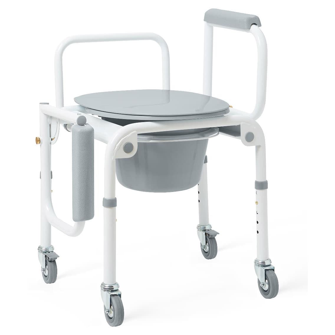 Medline Wheeled Drop-Arm Commode - Image 1