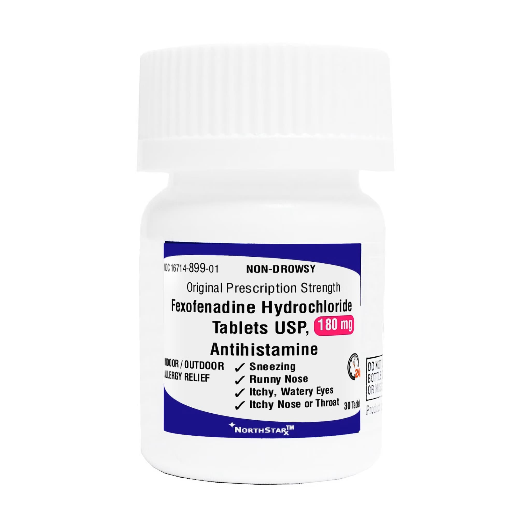NorthStar Fexofenadine Hydrochloride Tablets, 180 mg - Bottle of 30 - Image 1